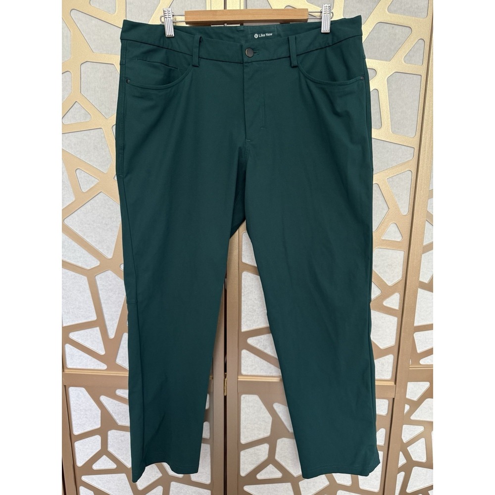 Lululemon Pants 36 X 29.5 Jasper Green Classic Fit Stretch Tech ABC Golf A60416